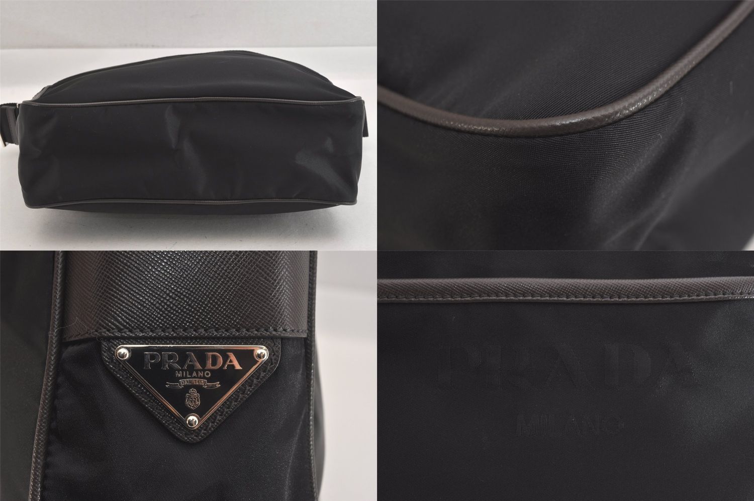 PRADA プラダ ヴィンテージ ナイロン レザー ショルダークロス