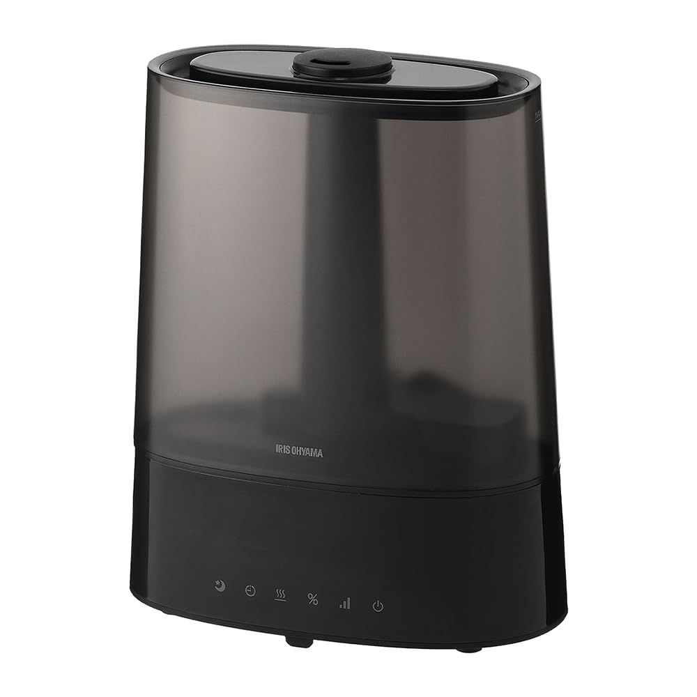 アイリスオーヤマ 上給水超音波ハイブリッド加湿器 550ml ブラック