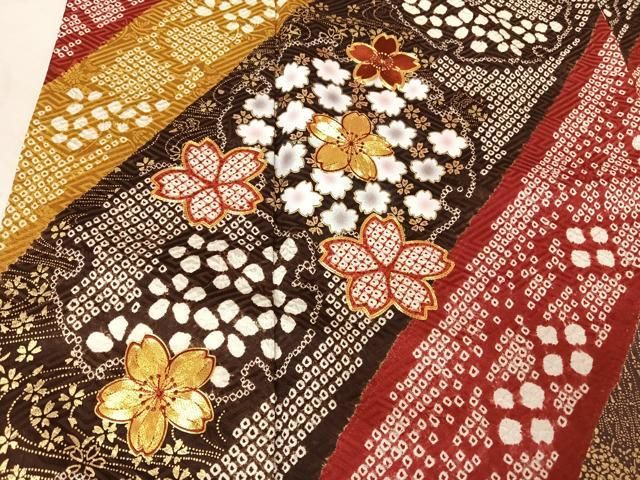 平和屋着物○豪華振袖 雪輪花文 金彩 ロング丈 正絹 逸品 AABA0784ck