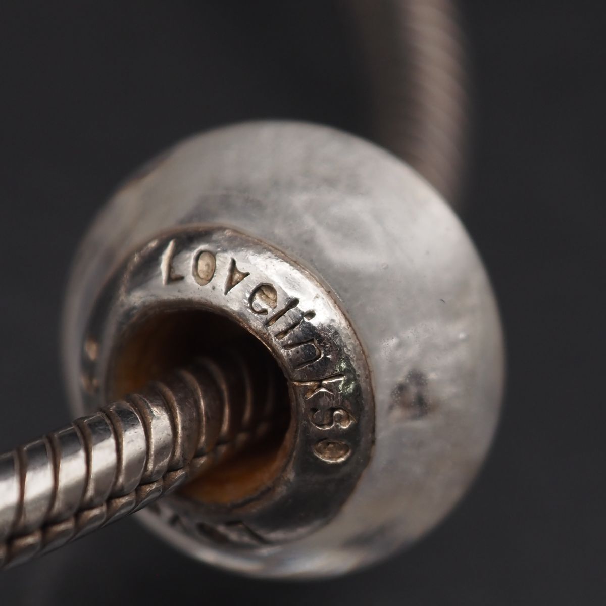B117 Lovelinks ラブリンクス 925刻印 ブレスレット ムラーノ