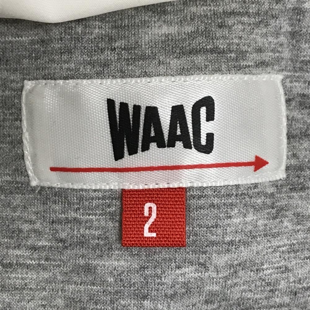 ワック パーカー グレー×白 ハーフジップ トレーナー ダンボールニット メンズ 2 M ゴルフウェア WAAC USTAUSTRALIA_COM_AU