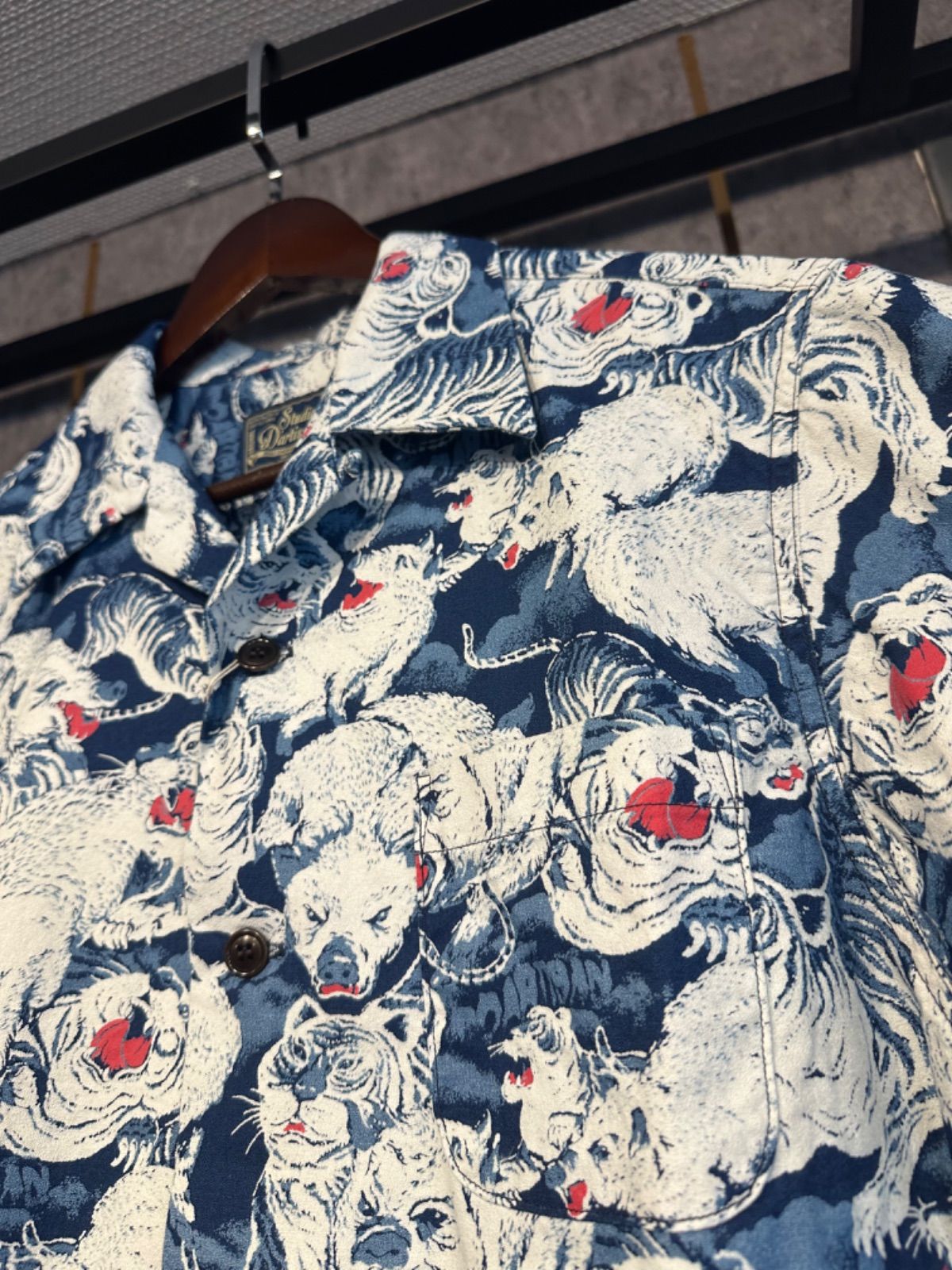 STUDIO D'ARTISAN ダルチザン 45th インディゴ百豚アロハシャツ【SP