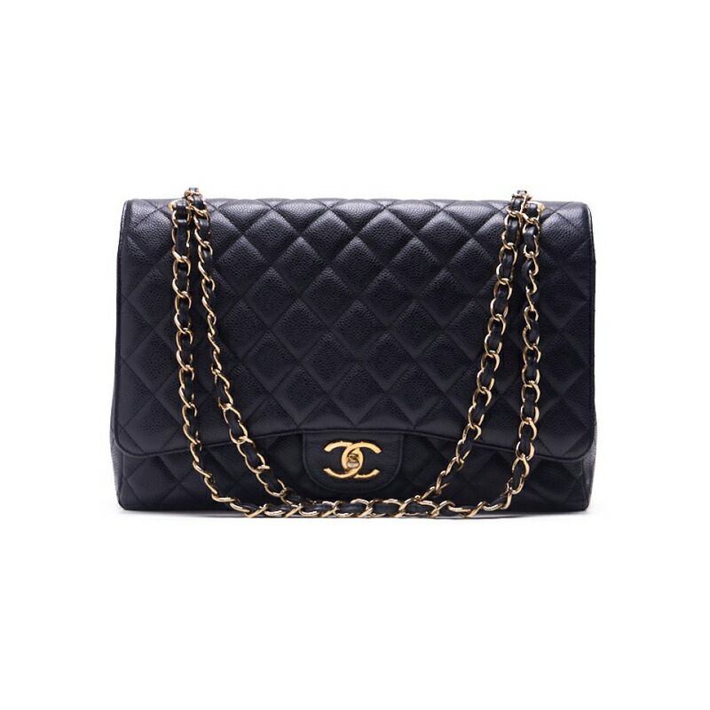 CHANEL【シャネル】デカマトラッセ ダブルフラップ チェーンショルダー キャビアスキン 黒（ゴールド金具） ショルダーバッグ ミニショルダーバッグ  レディースバッグ ハイブランド【中古】【送料無料】 - メルカリ