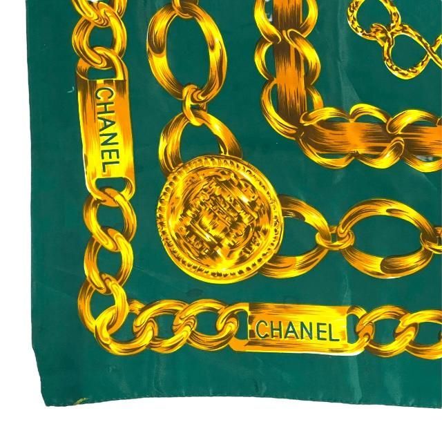 CHANEL シャネル 大判 スカーフ アクセサリー 小物 ココマーク 