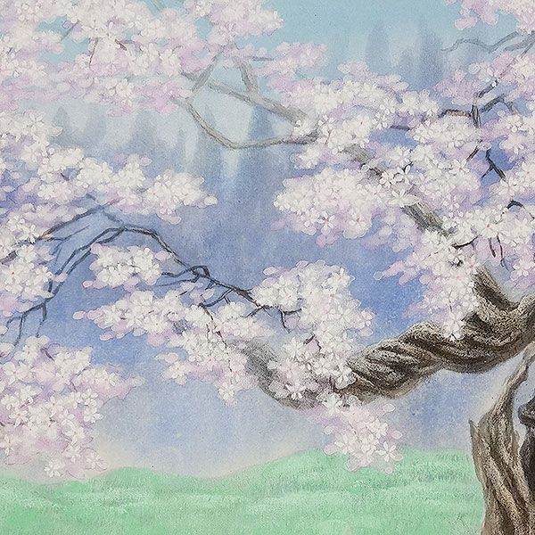 桜 手書き肉筆画春雲作品