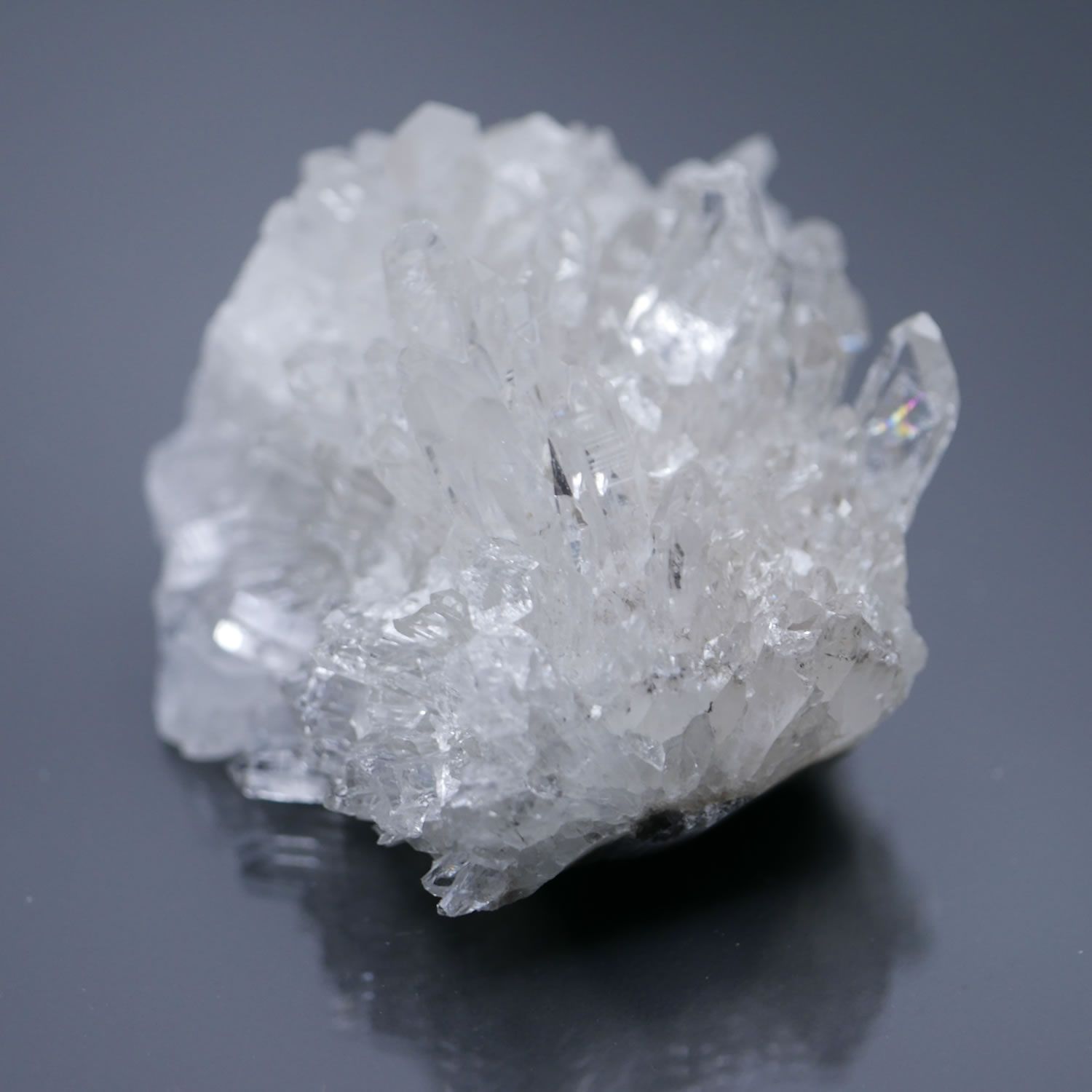 rin 菊花水晶 クラスター 超美人！ 495 四川省産 菊花水晶 クラスター 1点物 約150g（レインボー部分