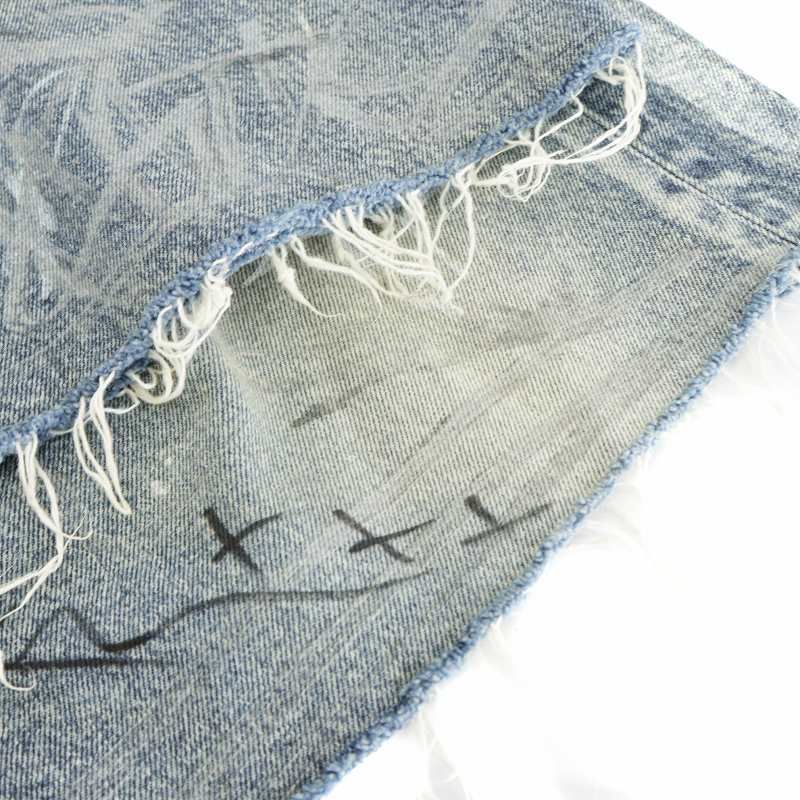 バレンシアガ BALENCIAGA UNISEX バギーグラフィティデニム