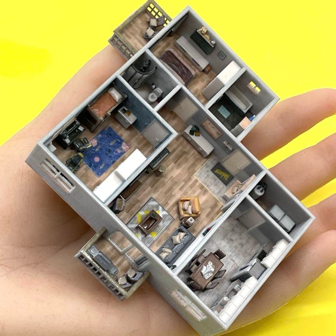 Nゲージ 住宅模型 ジオラマ ドールハウス 完成品 フィギュア 1/64より小 Nゲージ 住宅模型 ジオラマ ドールハウス 完成品 フィギュア 1