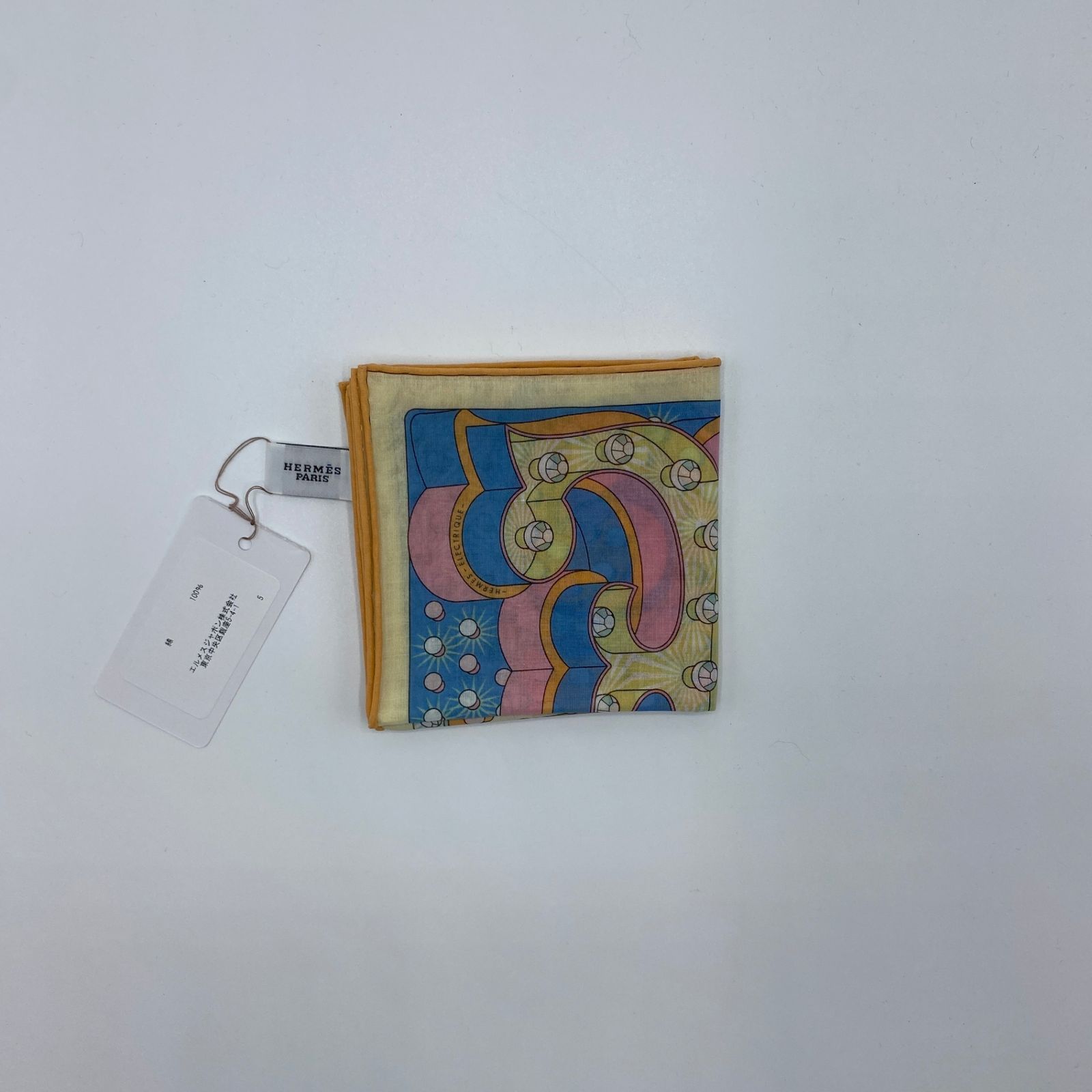 HERMES ハンカチ レディーズ F 白系