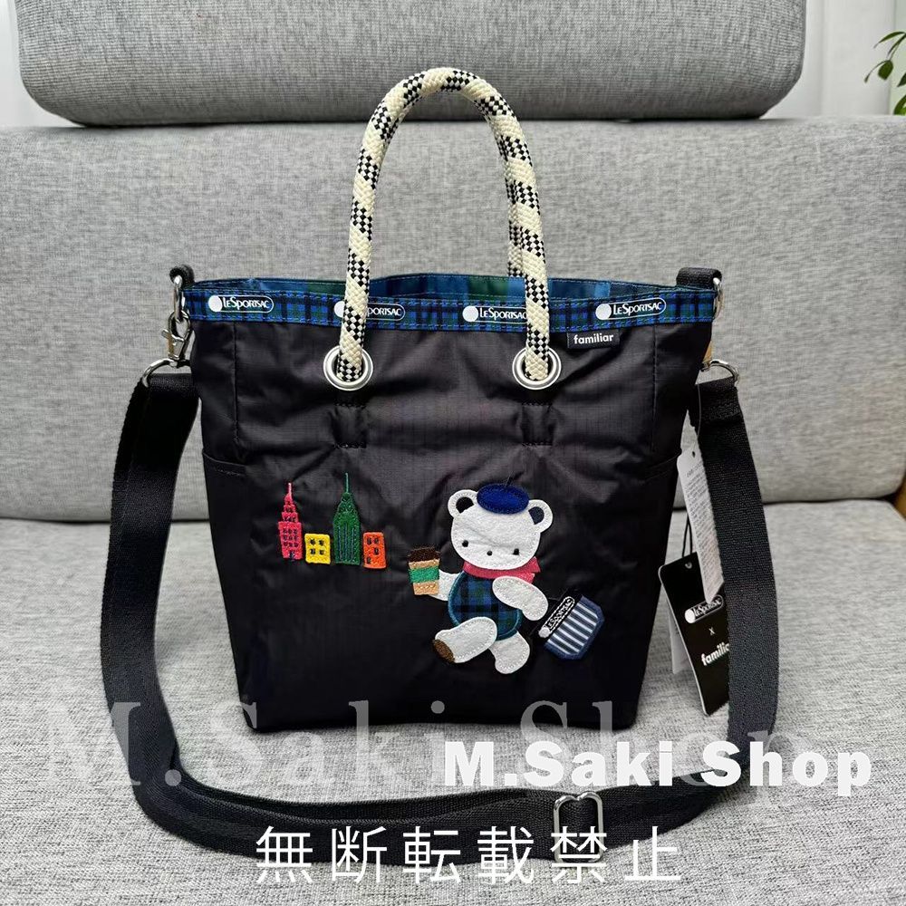 新品 familiar ファミリア トートバッグ ショルダーバッグ 2WAY .