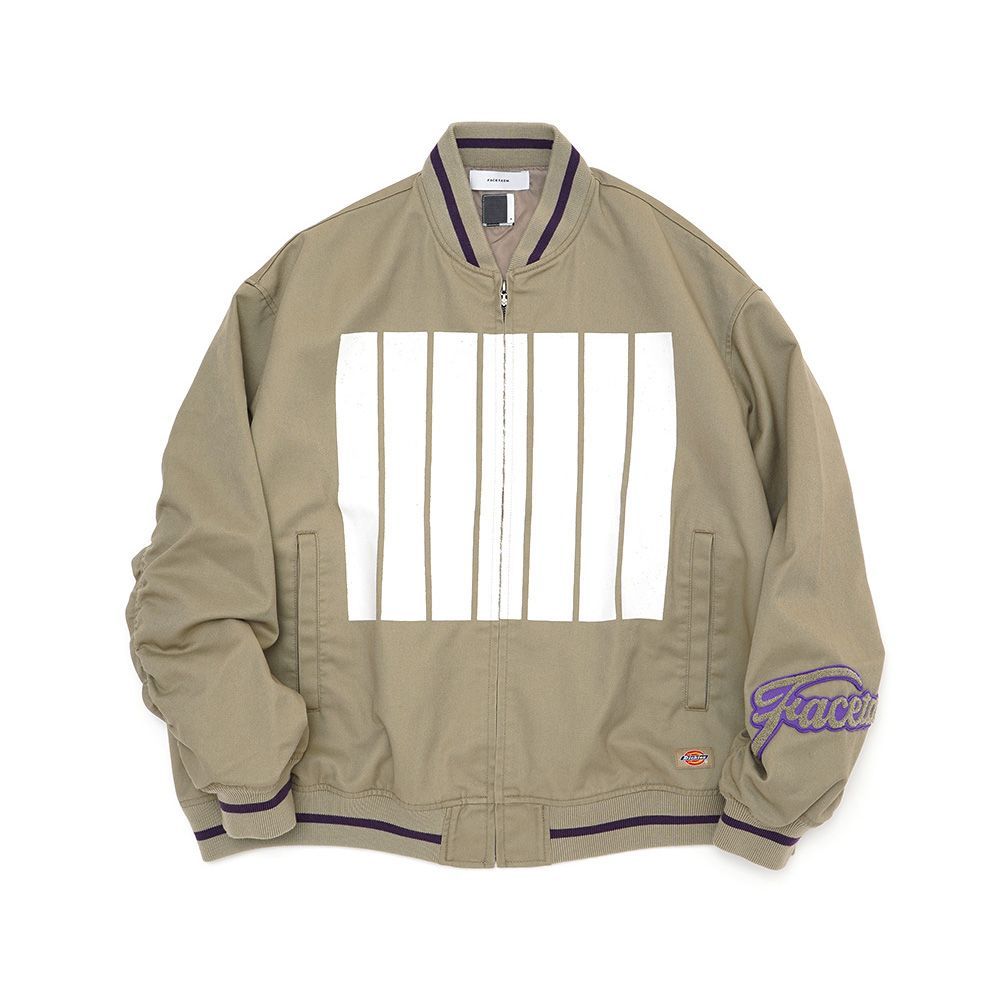 【FACETASM/ファセッタズム】× DICKIES / 7 BARS STADIUM JACKET - BEIGE / スタジアムジャケット / KR-JK-M14【メンズ】【送料無料】