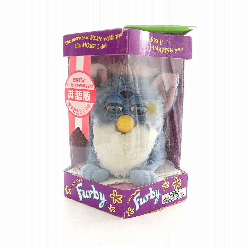 ファービー 英語版 TOMY トミー トミー TOMY 初代 ファービー Furby バーチャルペット 英語版 青