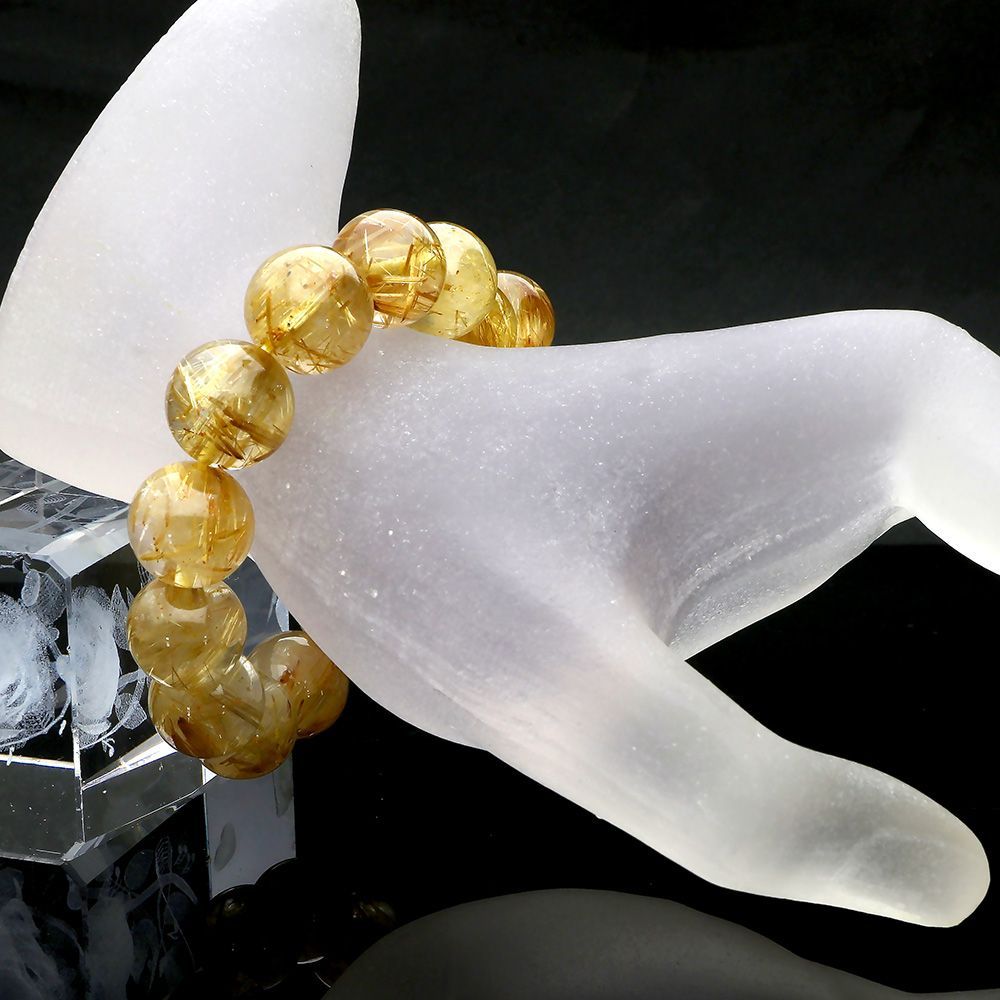 超希少　15mmゴールドルチル　ブレスレット　パワーストーン 楽天市場】ゴールドルチルクォーツ ブレスレット 8mm 16.5~18.5