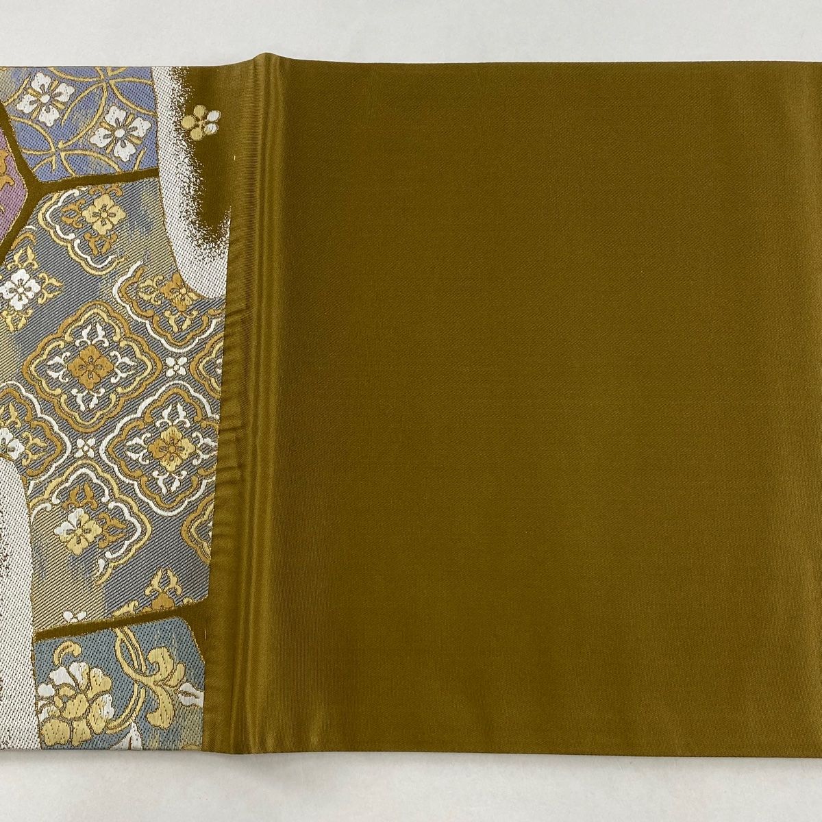 志ま亀 唐織箔 六通袋帯 正絹 志ま亀 正絹 唐織箔 六