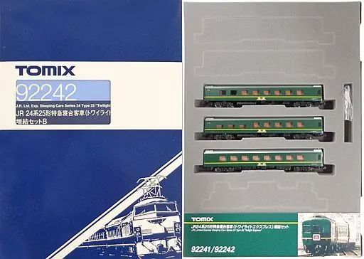 鉄道模型　1/150 JR 24形特急寝台客車 トワイライトエクスプレス 増結セットB(3両セット) [92242] JR 24系25形 特急寝台客車 (トワイライトエクスプレス) (増結B