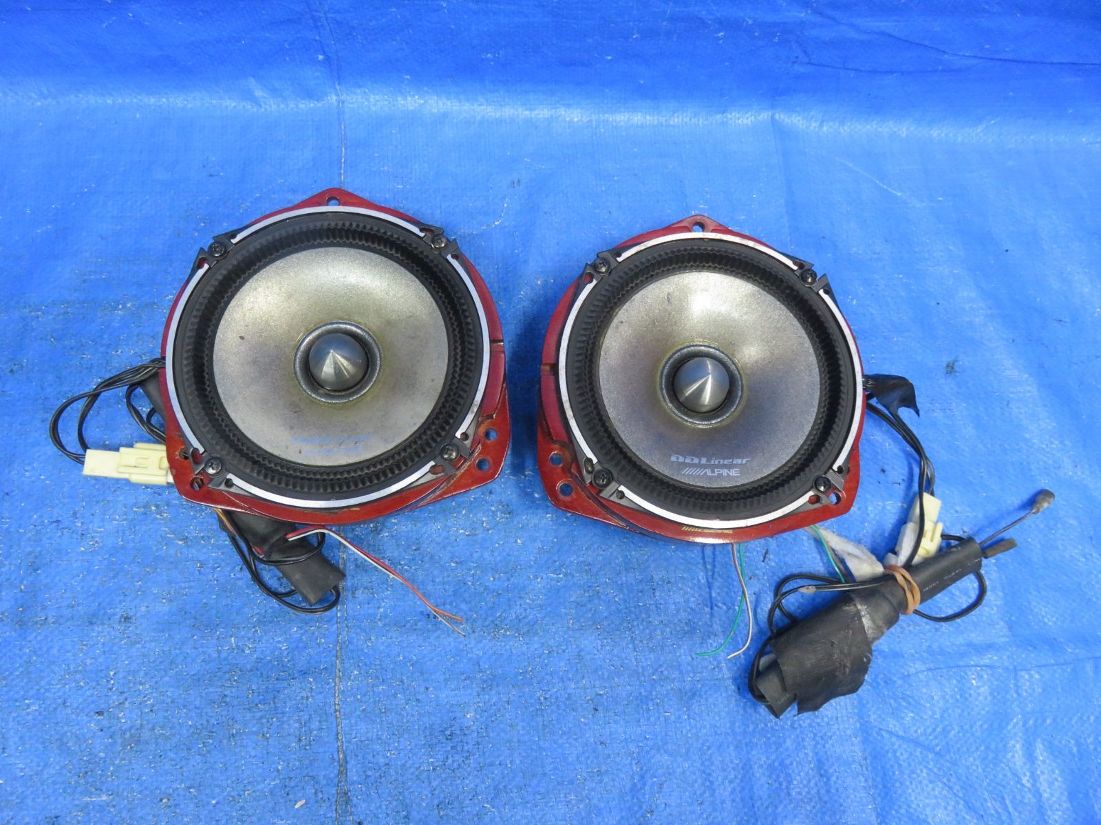 ALPINE DDLinear 17cm セパレートスピーカー R170S！ LA5984* 音出しOK アルパイン DDLinear 17cm 2WAY セパレート