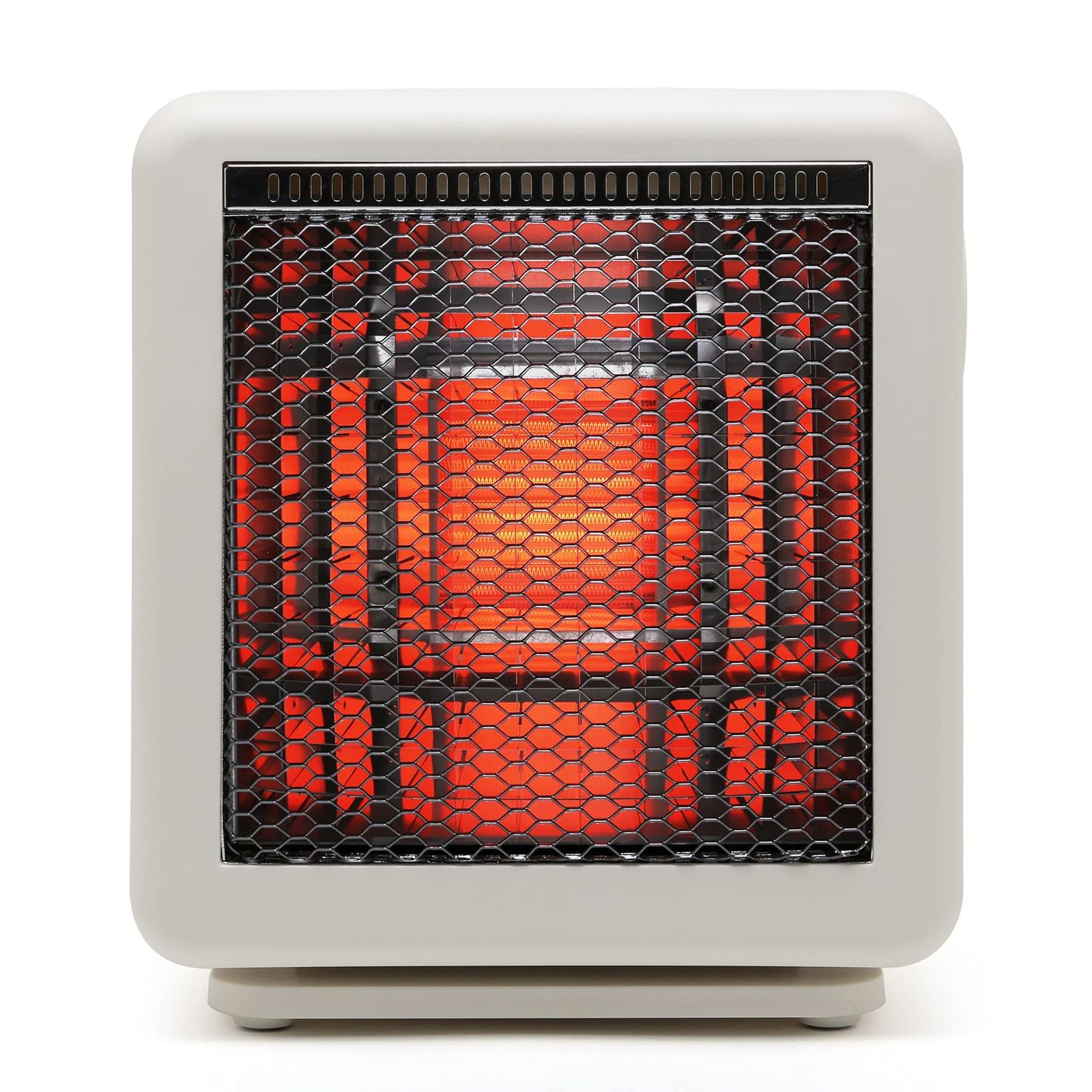 コンパクト ストーブ 小型 電気 軽量 節電 ヒーター 省エネ ミニ セラミック ビームヒーター ホワイト