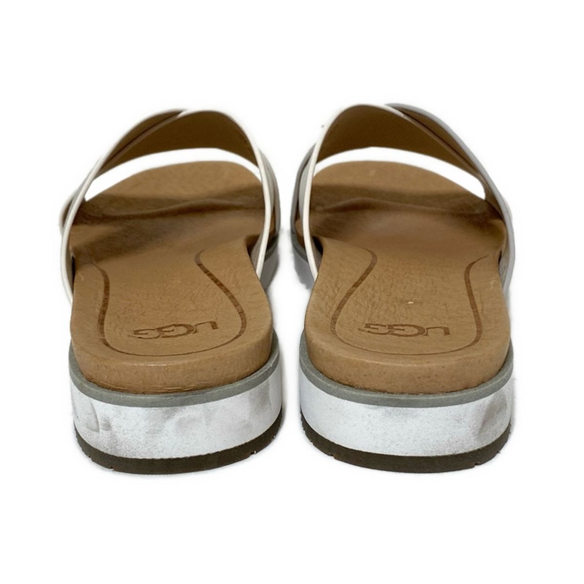 UGG(アグ) サンダル 23 レディース KARI 1018901 白×シルバー