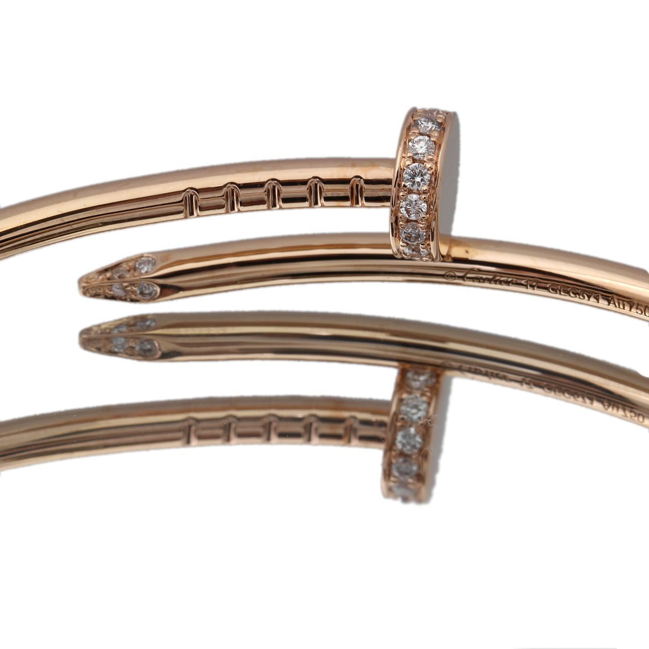 【正規品】Cartier愛のブレスレットシルバーサイズ17証明書付き CARTIER カルティエ Love ラブブレス ブレスレット スモール シルバー