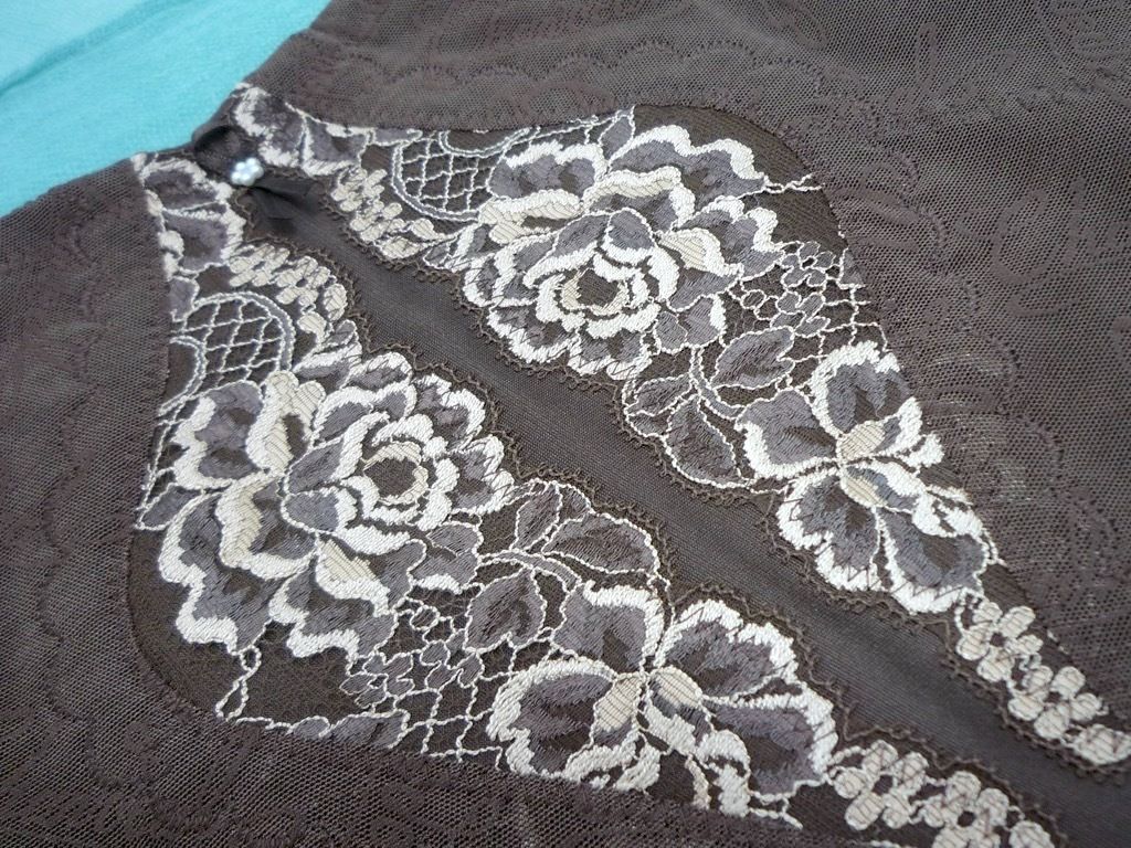 定価28600円 最 補正下着 シャンデール シャルム ロング ガードル サイズ82 モカブラウン 立体成形 メッシュテープ ヒップUP _MO1