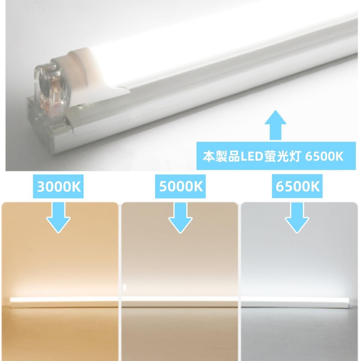 LED蛍光灯 40W形 T8直管 120cm 両側給電 昼光色 6500K 消費電力18W 口金G13 天井照明 高輝度2600LM グロー式工事不要 PL保険 メーカー保証二年 家庭 学校 病院 事務所 工場 倉庫に適用 10本入り WWW_KANDAIZUMI_COM
