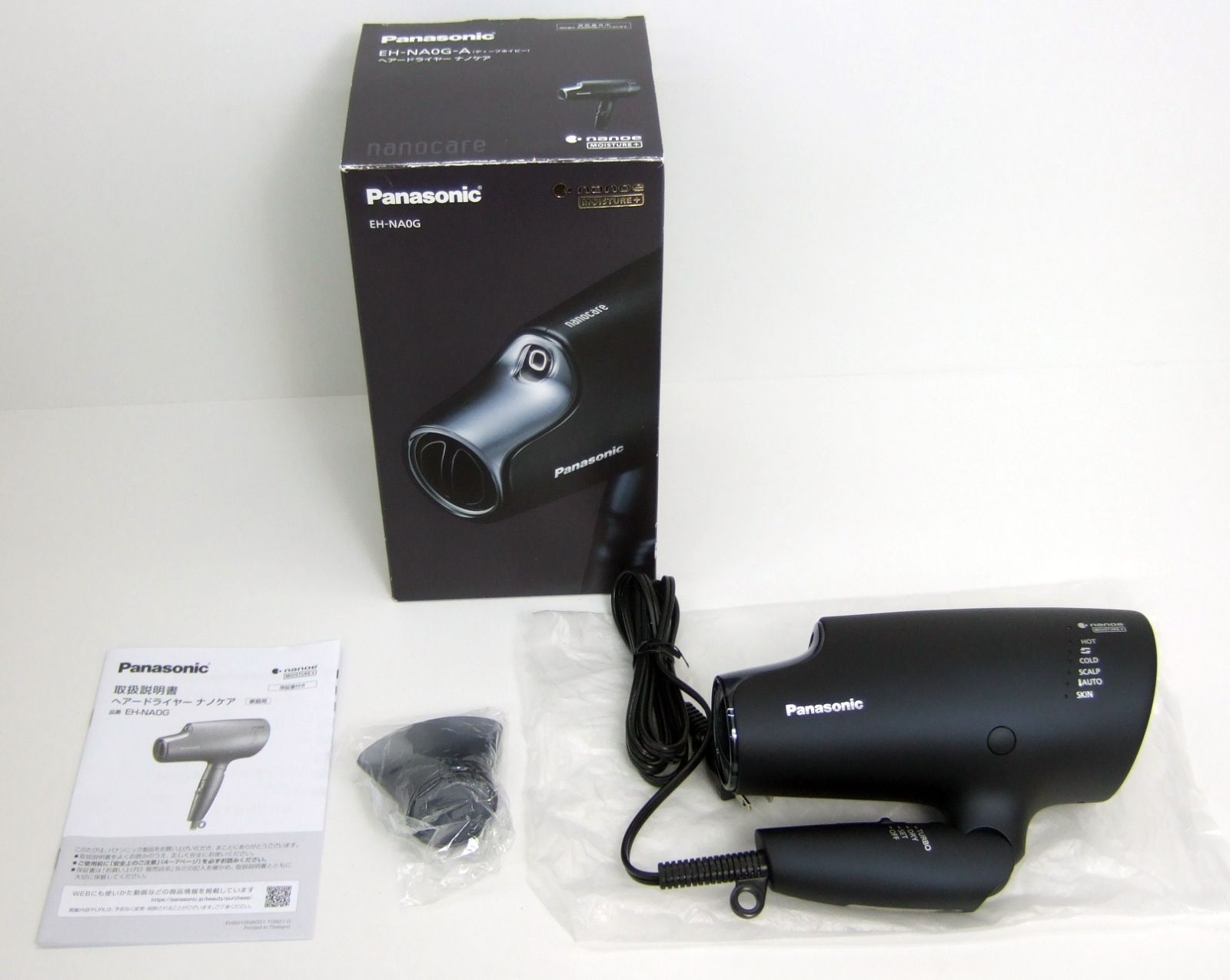 Panasonic ナノケアドライヤー EH-NA0G レシート、箱.付属品あり