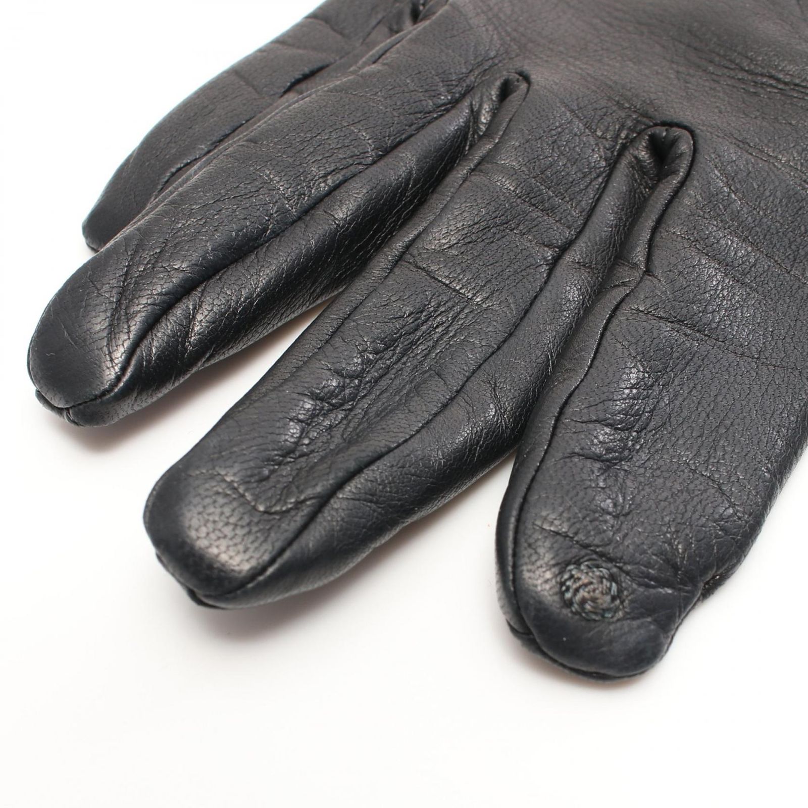 エルメス HERMES 手袋 ケリー ブラック ラムスキン（羊革