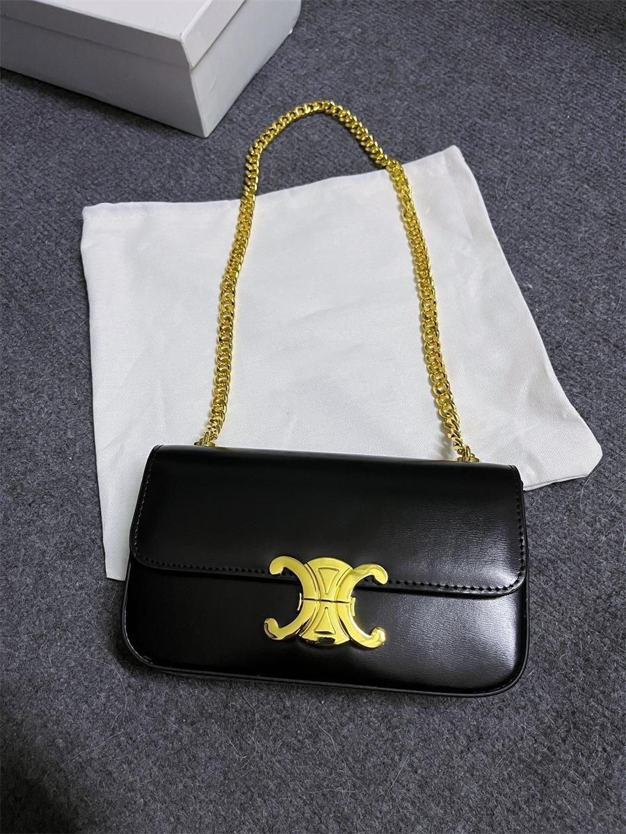 CELINE　セリーヌ ショルダーバッグ トリオンフ ブラウン　レディース　Celine009