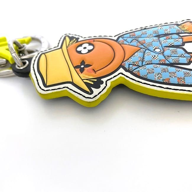 ルイ ヴィトン チャーム ポルトクレ LV スケアクロウ オレンジ