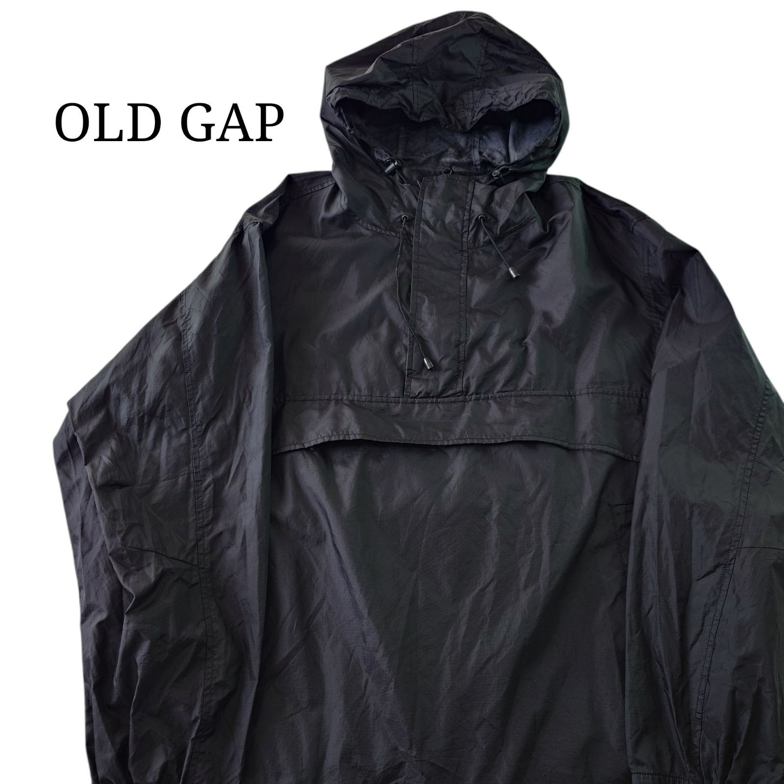 00s】OLD GAP オールドギャップ アノラックパーカー 黒 - メルカリ