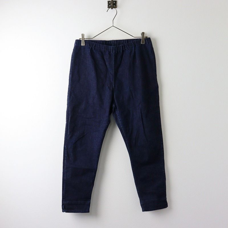 ヴェリテクール Veritecoeur ST-023 サブリナストレッチパンツ 3/ネイビー インディゴ デニム テーパード スリット【2400014178876】