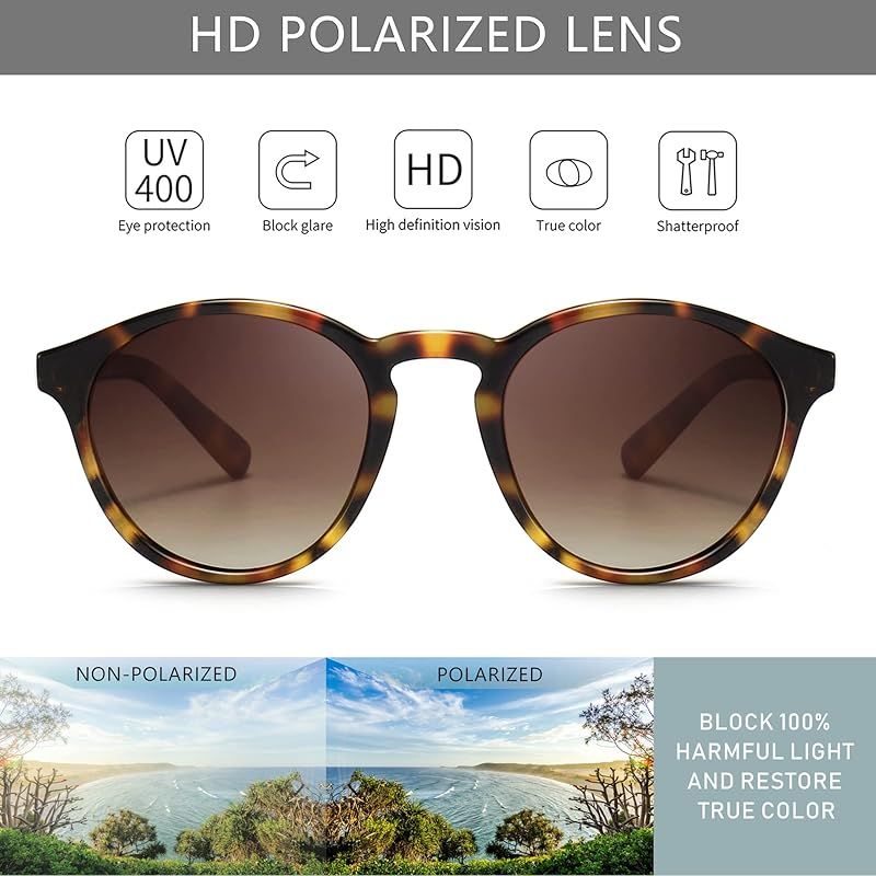 Tskestvy レトロラウンドサングラス レディース メンズ クラシックヴィンテージシェード UV保護 小さな顔 ミラーファッシ 並行輸入品 SUNGAIT] クラシック ヴィンテージ ラウンド 偏光 サングラス