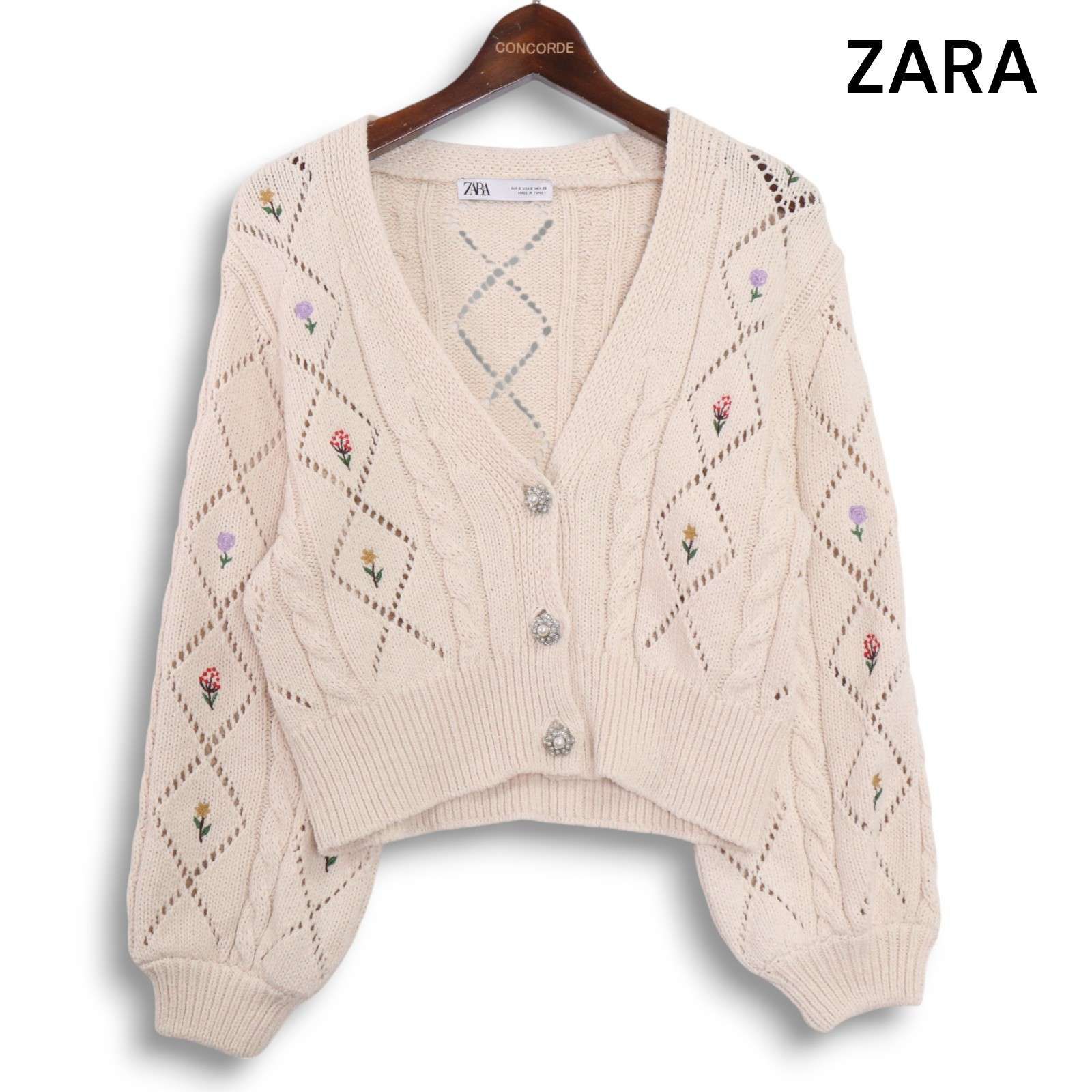 ZARA - 新品 ZARA ザラ 刺繍ニット グレー L タグ付き 20180118100828394_215.jpeg