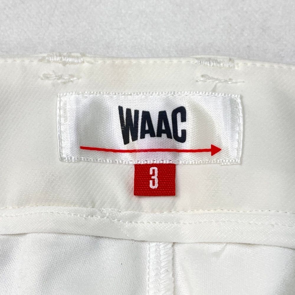 サイズ：3 WAAC ワック ストレッチスカート ホワイト系