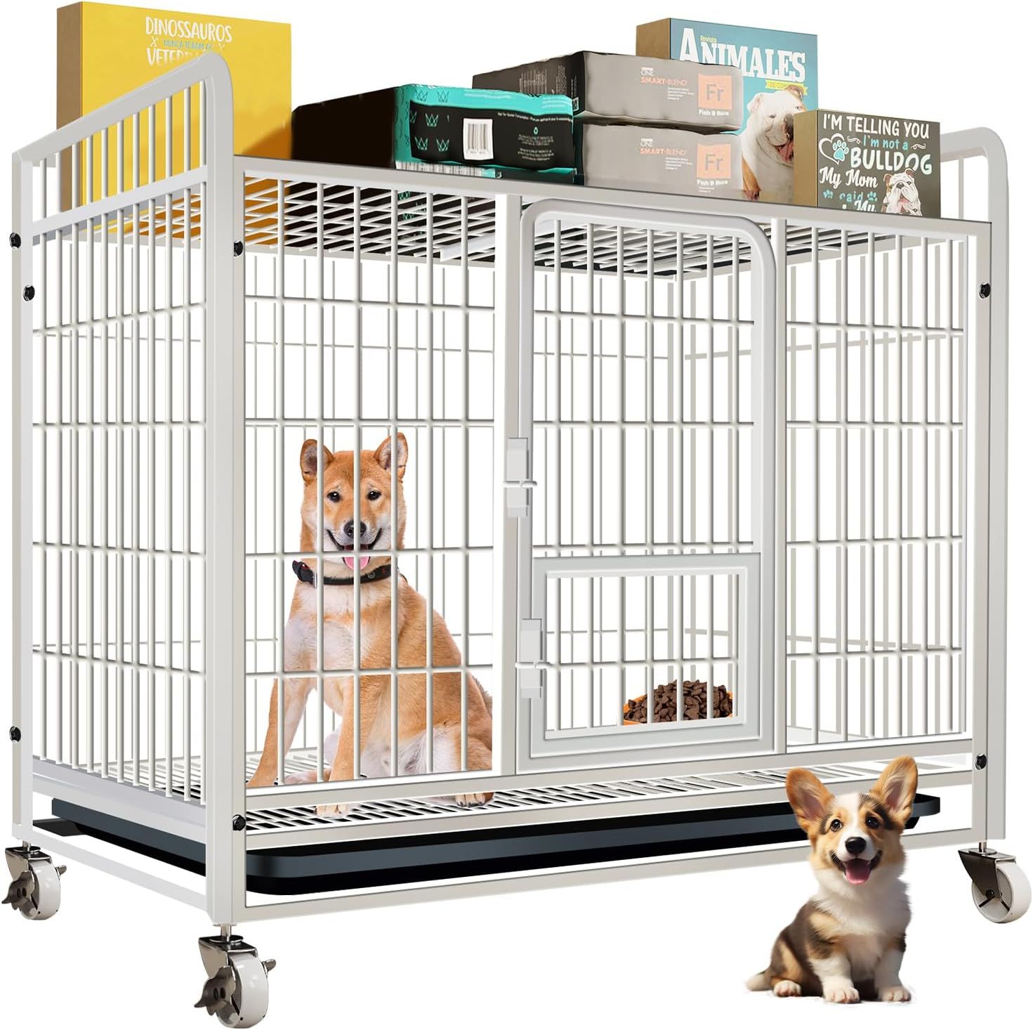 8面パネル・ホワイト ペット用品 ペットサークル 犬 サークル ケージ