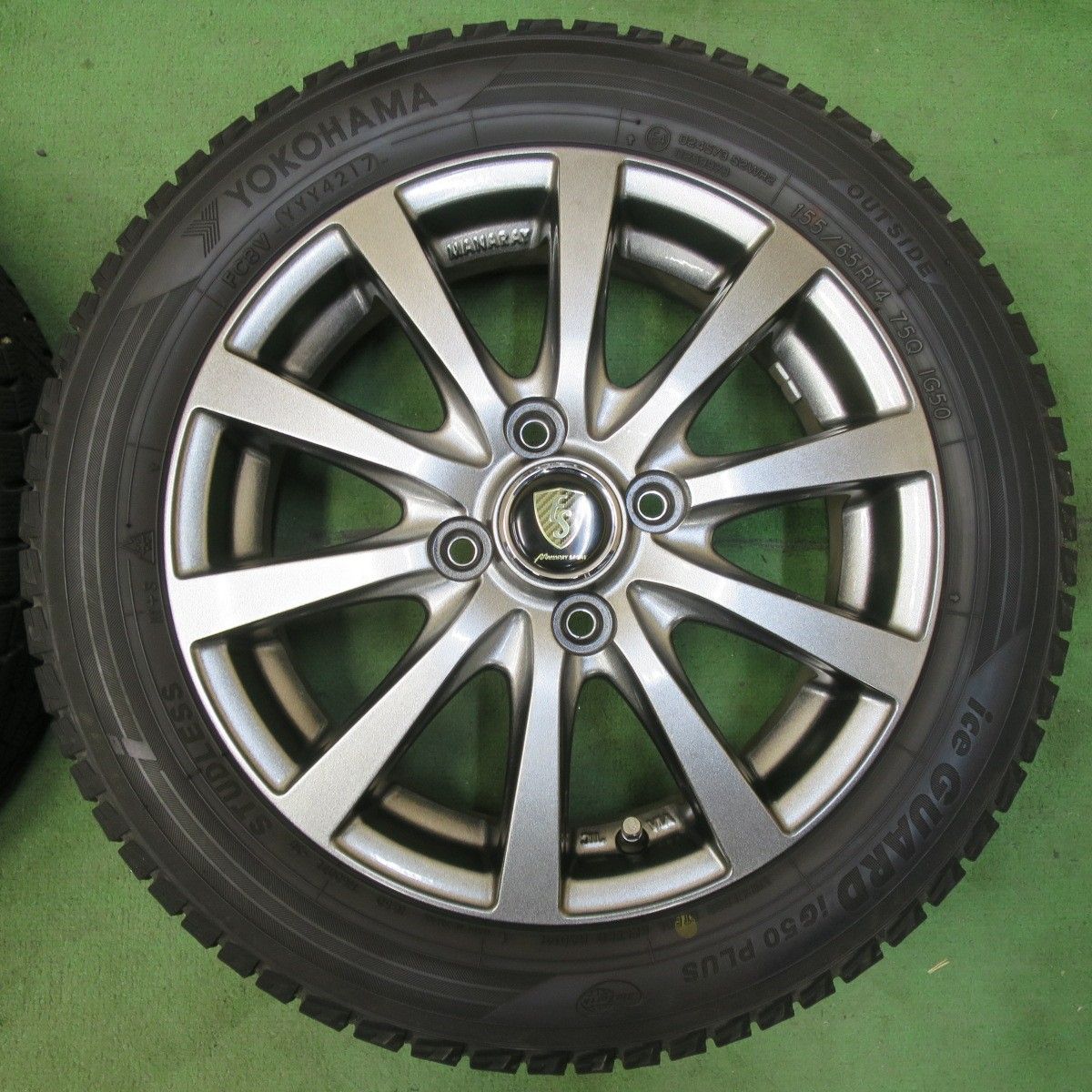 ブリヂストン SEIBERLING SL101 155\u204465R13 4本 9.5分溝 極上品 