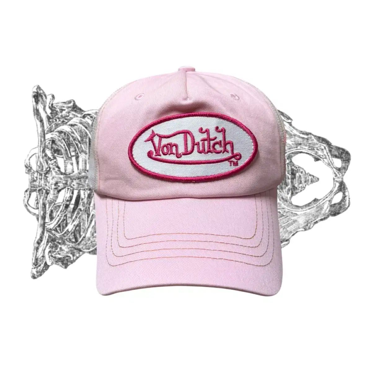 Von Dutch(ボンダッチ) ピンク ボールキャップ 帽子 - メルカリ