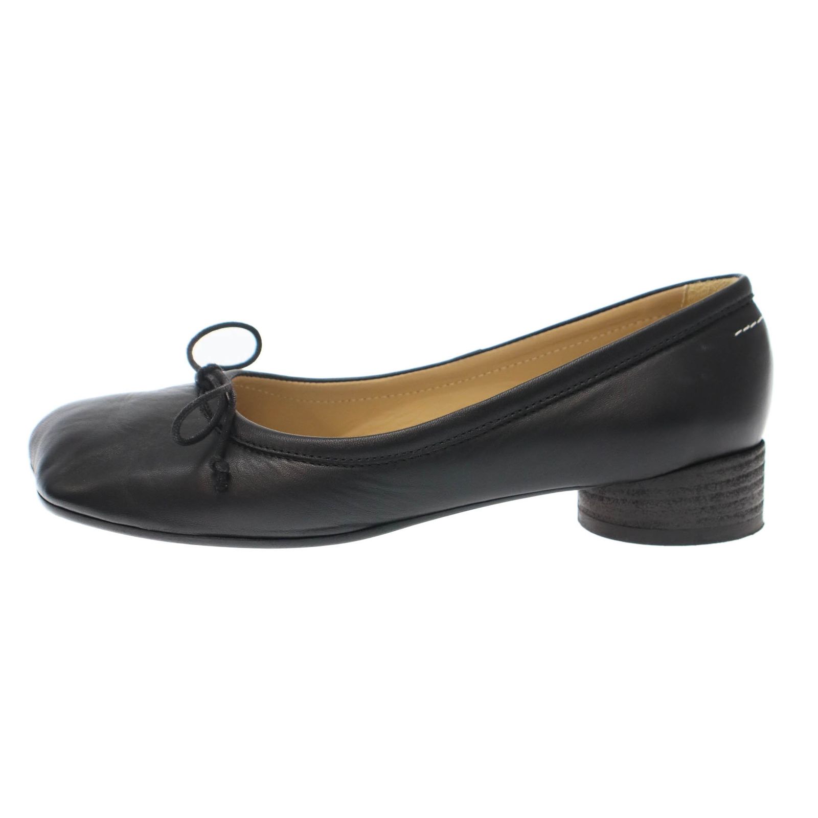 MM6 Maison Margiela ブラック フラットシューズ 38 MM6 Maison Margiela Anatomic フラットシューズ | ブラック