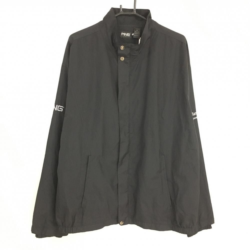 PING ブラック ジャケット PING ピン ジップジャケット ブラック系 L ゴルフウェア