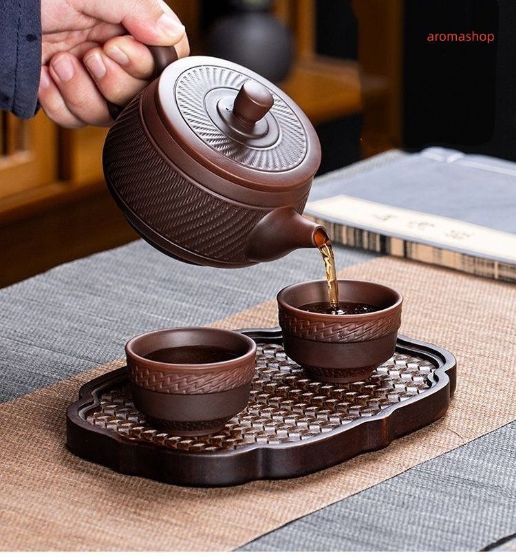 中国茶器 紫砂壺 紫砂茶碗 茶杯 2客セット 紫砂急須 手作り 跳刀