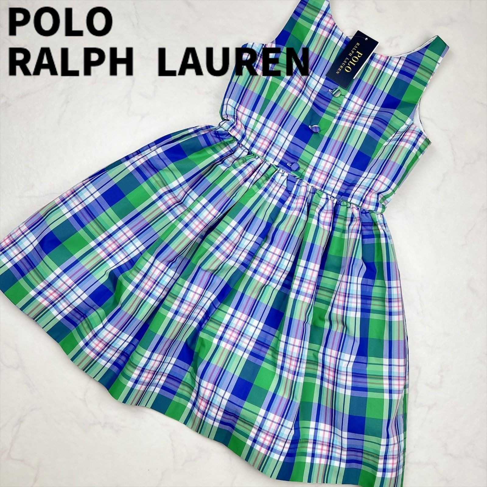 新品タグ付き】POLO RALPH LAUREN ポロ ラルフ ローレン ワンピース 140 - メルカリ