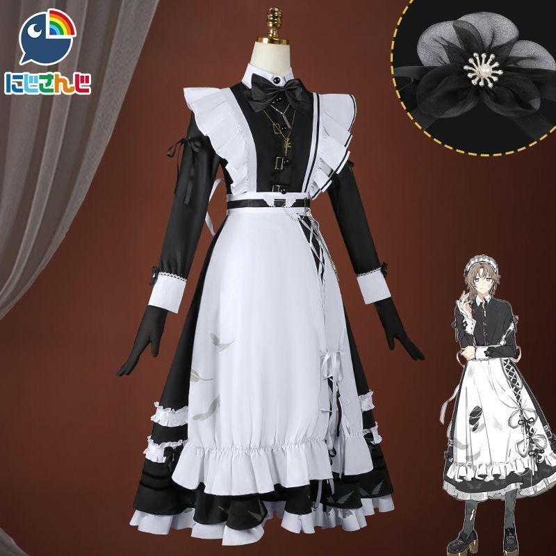 バーチャルYouTuber にじさんじ 叶 かなえ メイド服 コスプレ 衣装 ハロウィン クリスマス 可愛い 変装 仮装 舞台服 演出服 大人