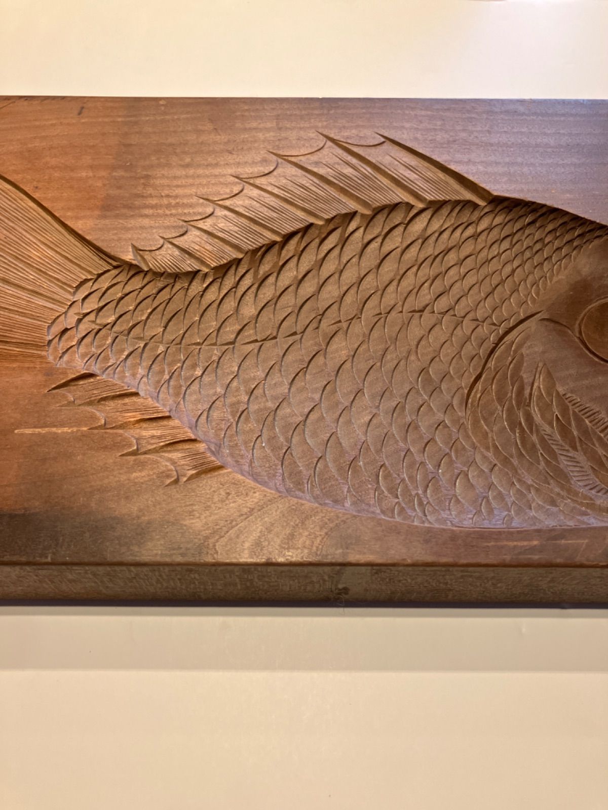 和菓子 木型 落雁 鯛 古道具 古物 特大サイズ 和菓子 木型 鯛 落雁