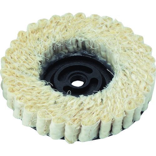 ＴＲＵＳＣＯ サイザルディスク ねじ込み式 Φ１００ 中仕上げ用 ５個入