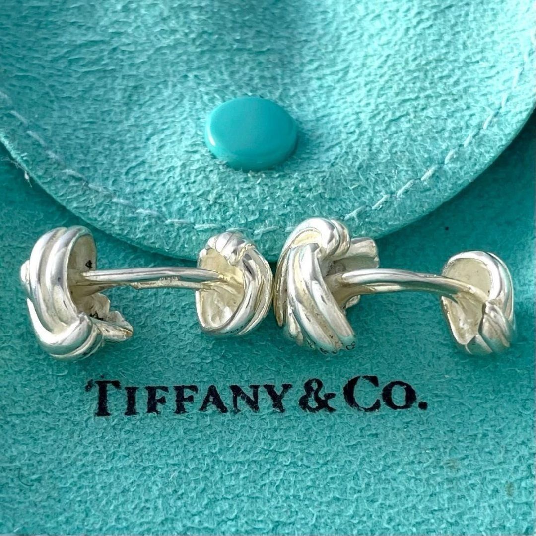 オールドティファニー ツイスト ノット カフス シルバー 925SE1fe