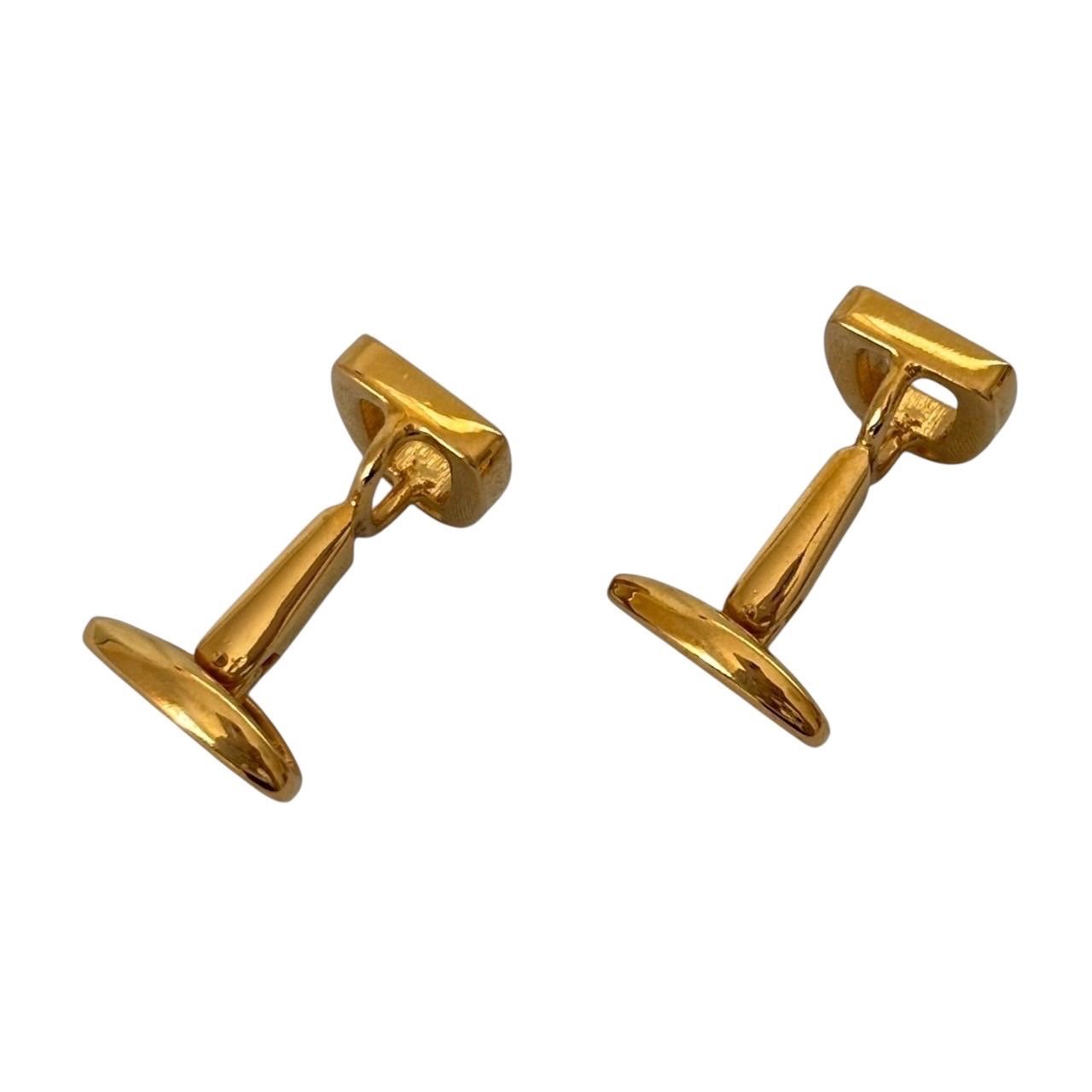 グッチ コレクション カフスボタン カフリンクス カフス ロゴ ゴールド