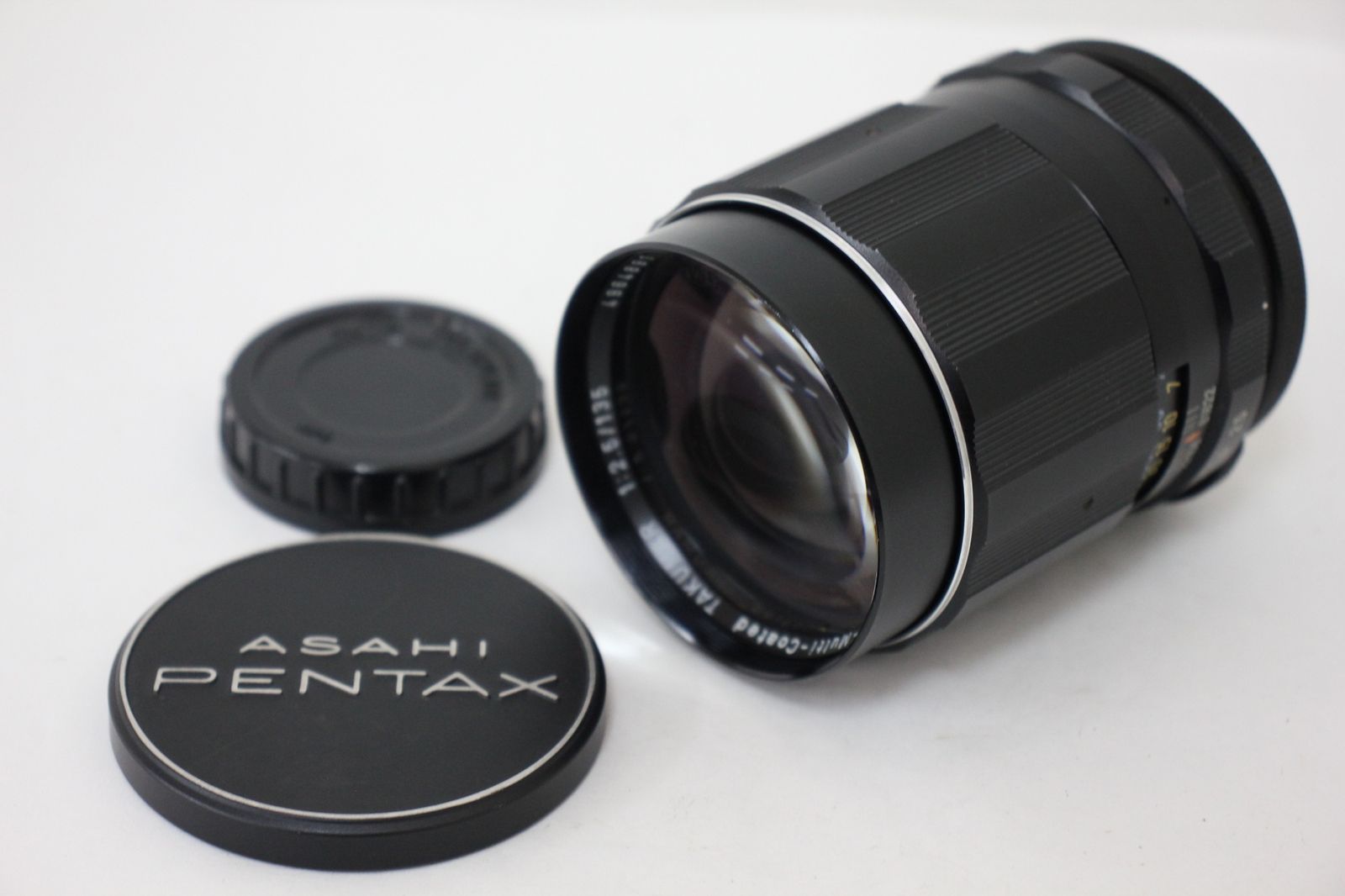 【訳あり品】 ペンタックス Pentax Super-Multi-Coated TAKUMAR 135mm F2.5 M42マウント 前後キャップ付き レンズ e2743
