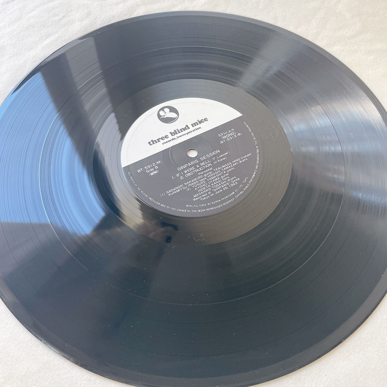 GINPARIS SESSION three blind mice レコード 高柳昌行 と 新世紀音楽研究所 – Ginparis Session = 銀巴里