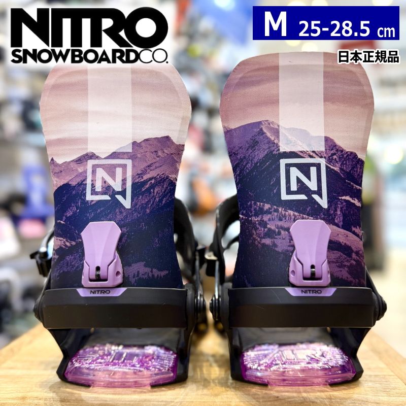 25-26 NITRO ONE ｶﾗｰ Sunrise Mｻｲｽﾞ ナイトロ メンズ スノーボード バインディング 日本正規品