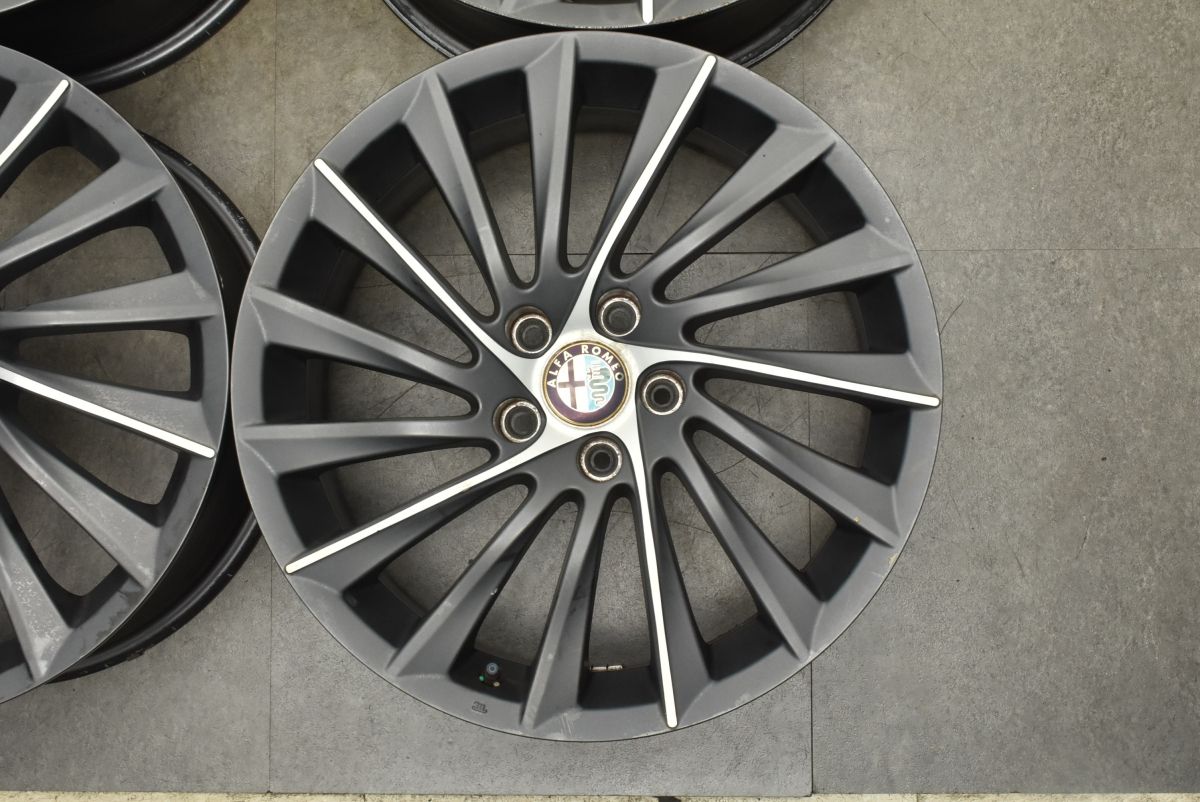 【4本購入必須】アルファロメオジュリエッタ18インチ純正アルミホイール(3/4) アルファロメオ ジュリエッタ 純正 18インチタイヤセット